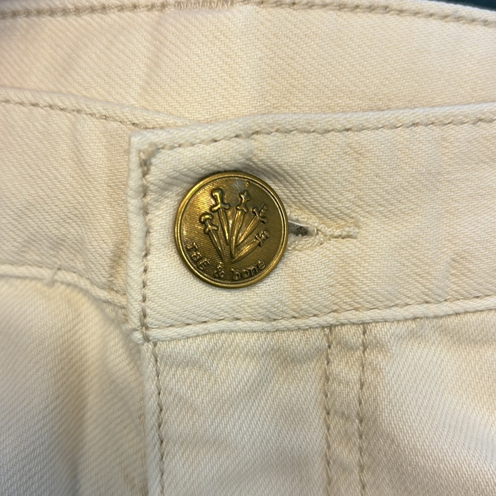 rag & bone Featherweight Sofie Jean in color Ecru - Picture 10 of 11